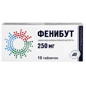 Купить Фенибут 250 мг 10 шт таблетки