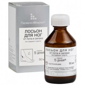Купить: 5 Дней 50 мл лосьон для ног от пота и запаха