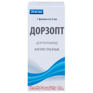Купить Дорзопт 2 % 5 мл 1 шт капли глазные