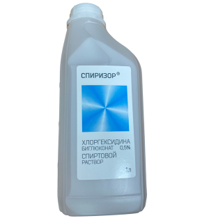 Купить: Спиризор Хлоргексидина Биглюконат 0,5 % 1000 мл раствор для наружного и местного применения спиртовой дезинфицирующее средство