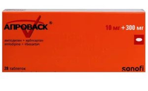 Купить: Апроваск 10 мг + 300 мг 28 шт таблетки покрытые пленочной оболочкой