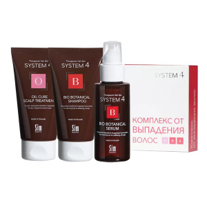 Купить: System 4 Комплекс против выпадения волос 75 мл шампунь + 50 мл сыворотка + 75 мл маска-пилинг