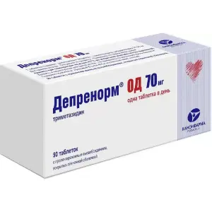 Купить Депренорм ОД 70 мг 60 шт  таблетки покрытые пленочной оболочкой с пролонгированным высвобождением