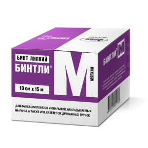 Купить: Бинтли-М 10 см х 15 м бинт липкий