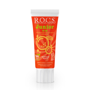 Купить: Rocs Junior 74 г паста зубная фруктовая радуга