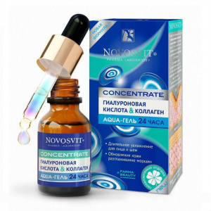 Купить: Новосвит аква-гель 24 часа 25 мл гель для лица гиалуроновая кислота и коллаген
