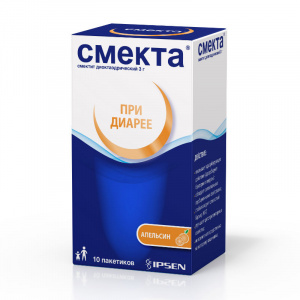 Купить: Смекта 3 г 10 шт порошок для приготовления суспензии для приема внутрь апельсин