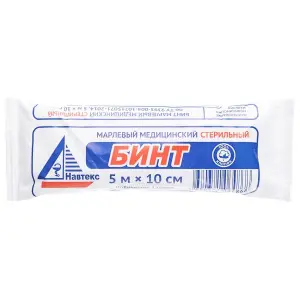 Купить Навтекс 5 м х 10 см бинт стерильный плотность 25 г/м²