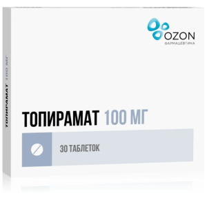 Купить: Топирамат 100 мг 30 шт таблетки покрытые пленочной оболочкой