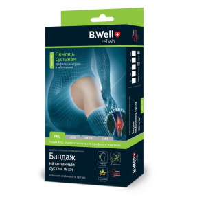 Купить: B.Well MED W-331 бандаж для коленного сустава размер M бежевый