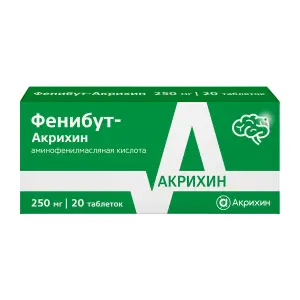 Купить Фенибут-Акрихин 250 мг 20 шт таблетки