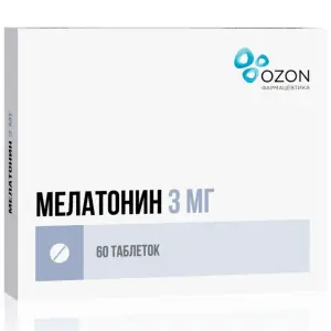 Купить Мелатонин 3 мг 60 шт таблетки покрытые пленочной оболочкой