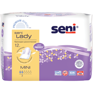 Купить: Seni Lady Mini 12 шт прокладки урологические 2 капли