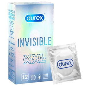 Купить: Durex Invisible XXL 12 шт презервативы ультра тонкие