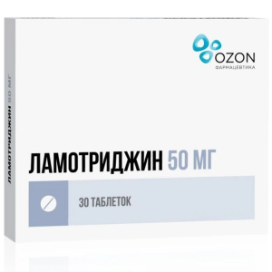 Купить: Ламотриджин 50 мг 30 шт таблетки