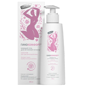 Купить: Гинокомфорт Сенсетив 200 мл гель для интимной гигиены моющий