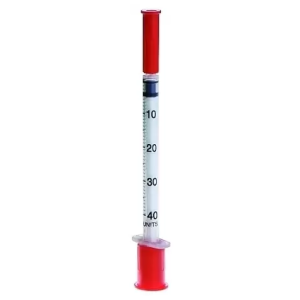 Купить: SFM U-40 1 мл 10 шт шприц инсулиновый 3-х комп с ингтегрированной иглой 30G (0,30 мм х 8 мм)