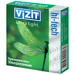 Купить: Vizit Hi-Tech Ultra Light 3 шт презервативы ультратонкие