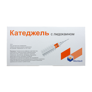Купить: Катеджель с Лидокаином 12,5 г 25 шт гель для местного применения шприц