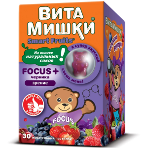 Купить: Кидс Формула ВитаМишки Фокус+ 30 шт пастилки жевательные