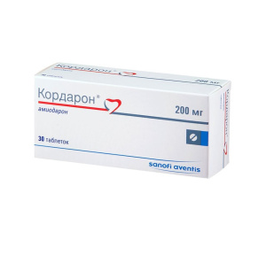 Купить: Кордарон 200 мг 30 шт таблетки