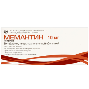 Купить: Мемантин 20 мг 90 шт таблетки покрытые пленочной оболочкой