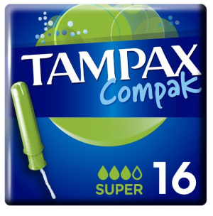 Купить: Tampax Compak Super 16 шт тампоны с аппликатором