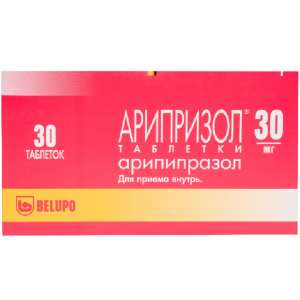 Купить: Арипризол 30 мг 30 шт таблетки