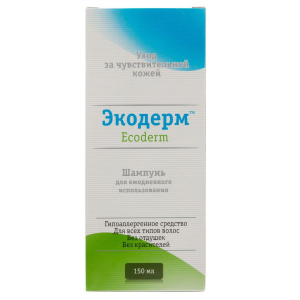 Купить: Экодерм 150 мл шампунь для ежедневного использования