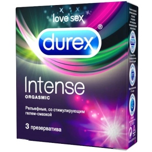 Купить: Durex Intense Orgasmic 3 шт презервативы рельефные