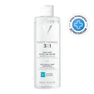 Купить Vichy Purete Thermale 400 мл вода мицеллярная  с минералами для снятия макияжа с чувствительной кожи лица и вокруг глаз