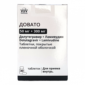 Купить: Довато 50 мг + 300 мг 30 шт таблетки покрытые пленочной оболочкой