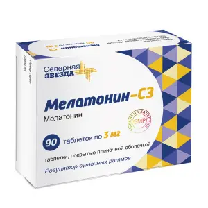 Купить Мелатонин-СЗ 3 мг 90 шт таблетки покрытые пленочной оболочкой