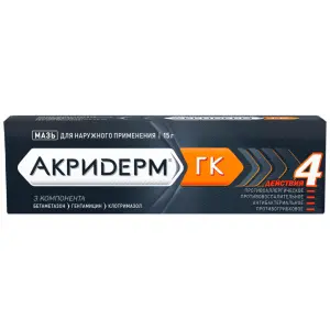 Купить Акридерм ГК 15 г мазь для наружного применения