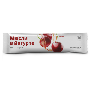 Купить: Vitateka 30 г батончик-мюсли в йогурте вишневый