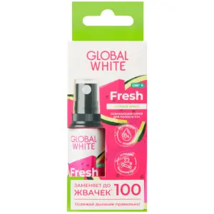Купить Global White Fresh 15 мл спрей для полости рта освежающий сочный арбуз