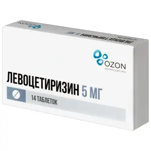 Купить Левоцетиризин 5 мг 14 шт таблетки покрытые пленочной оболочкой