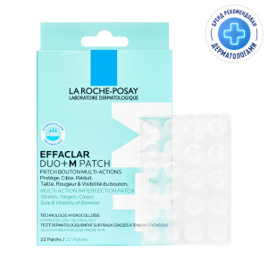Купить: La Roche-Posay Effaclar Duo+M 22 шт патчи мультифункциональные  от прыщей акне и угрей для проблемной кожи лица и тела