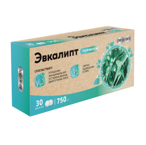 Купить: BioForte Эвкалипт Премиум 750 мг 30 шт таблетки для рассасывания