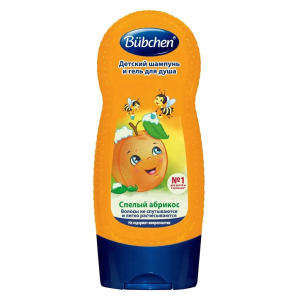 Купить: Bubchen 230 мл шампунь детский и гель для душа 2в1 спелый абрикос