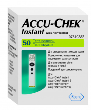 Купить: Accu-Chek Instant 50 шт тест-полоски для определения уровня глюкозы