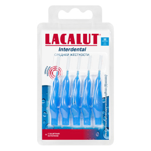 Купить: Lacalut Interdental 5 шт ёршики цилиндрические размер M 1,2 мм