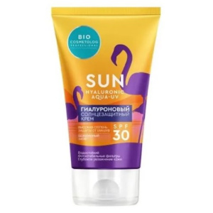 Купить: Фитокосметик Био Косметолог 150 мл крем солнцезащитный гиалуроновый SPF30+