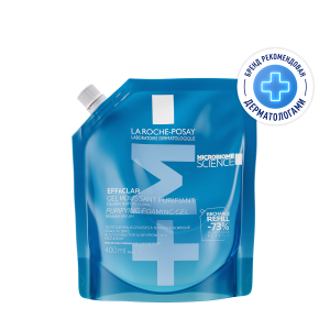 Купить: La Roche-Posay Effaclar Refill 400 мл гель очищающий для чувствительной кожи лица и тела сменный блок