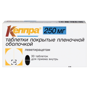 Купить: Кеппра 250 мг 30 шт таблетки покрытые пленочной оболочкой