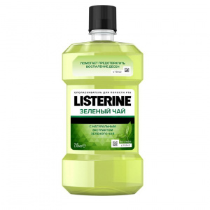 Купить: Listerine 250 мл ополаскиватель для полости рта зеленый чай