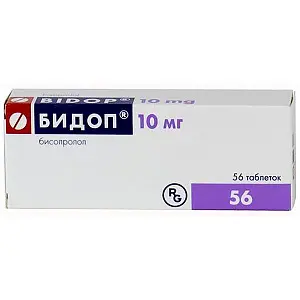 Купить Бидоп 10 мг 56 шт таблетки