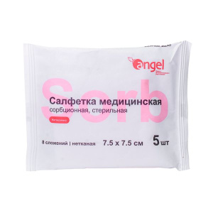 Купить: Эверс Мед 7,5 см X 7,5 см 5 шт салфетки стерильные нетканная основа