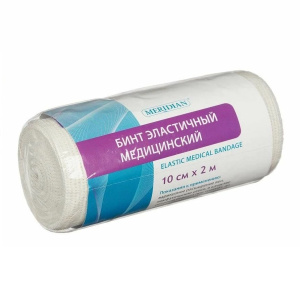 Купить: Meridian бинт 2 м × 10 см эластичный