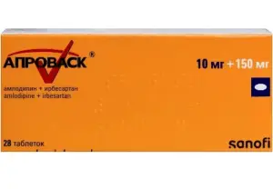Купить Апроваск 10 мг + 150 мг 28 шт таблетки покрытые пленочной оболочкой